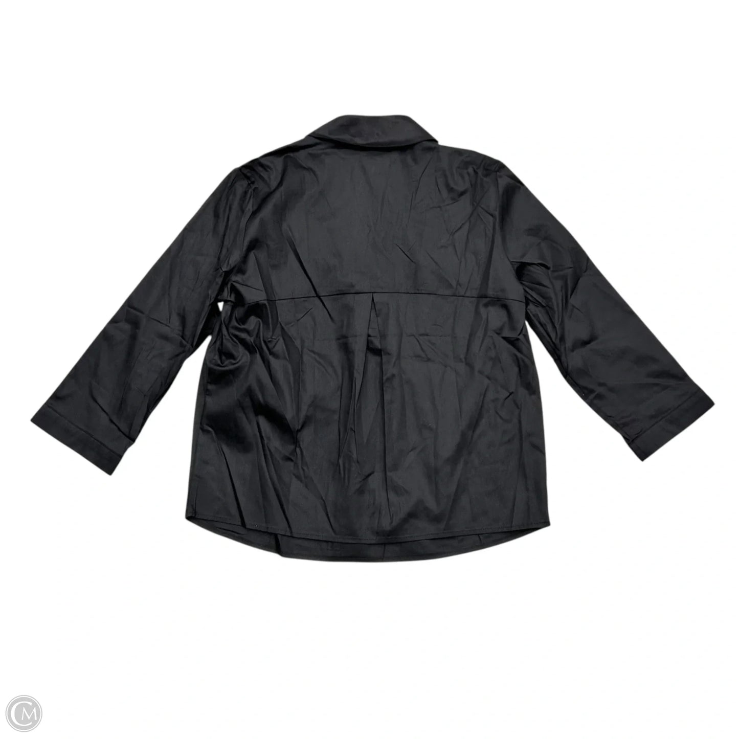 Top Long Sleeve By Harshman In Black, Size: S