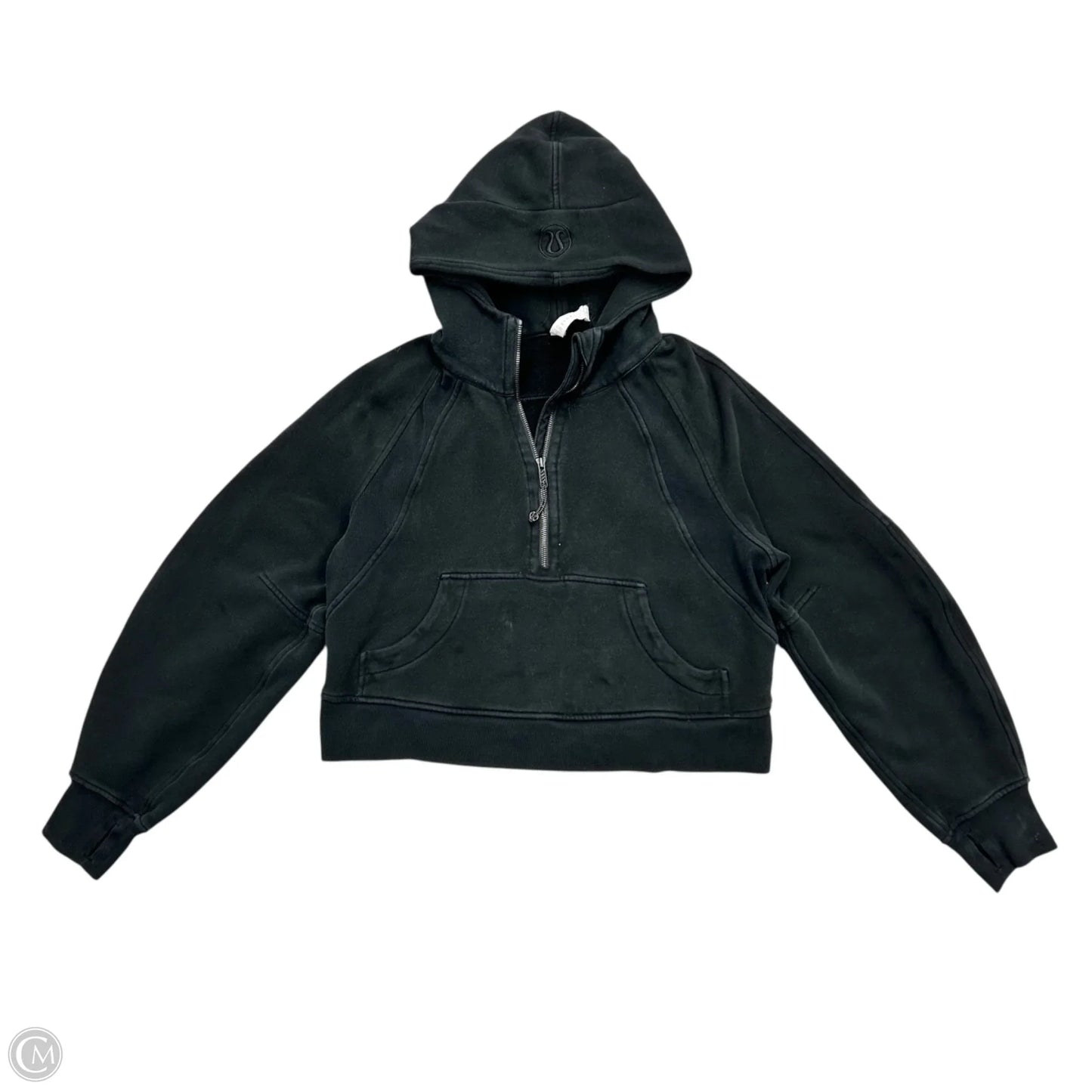 Athletic Sweatshirt Hoodie By Lululemon In Black, Size: Xs