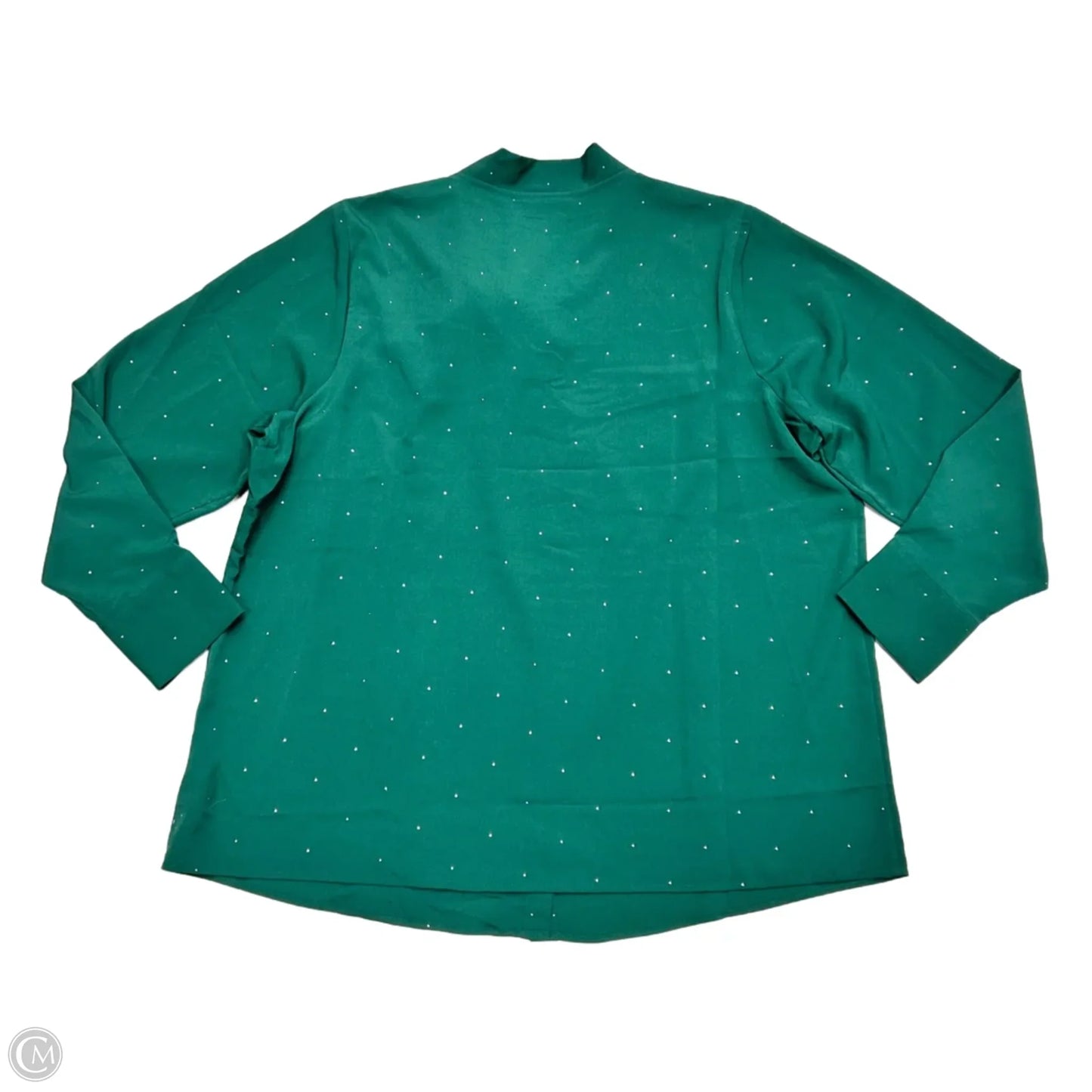 Top Long Sleeve By Lane Bryant In Green, Size: Xl