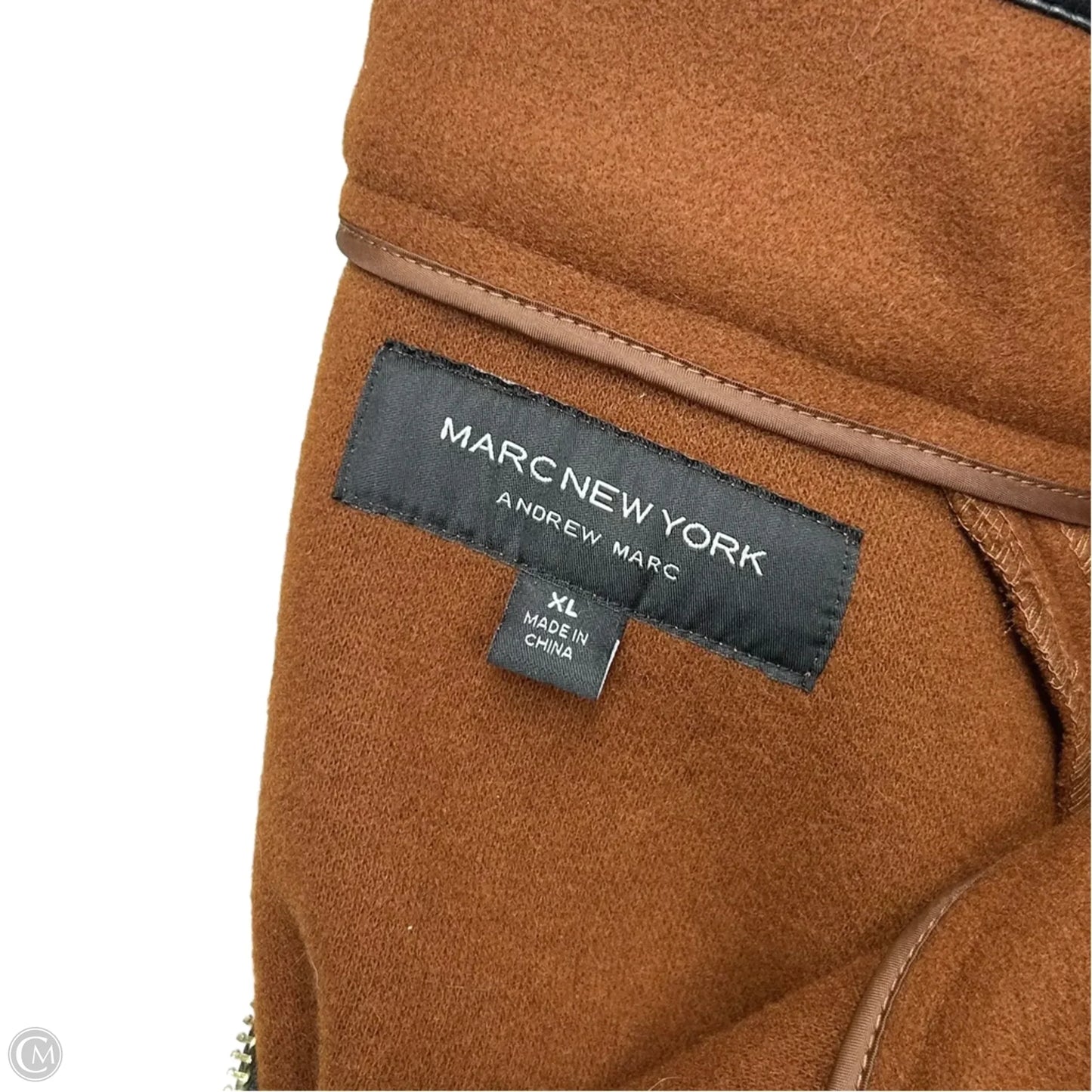 Coat Peacoat By Marc New York In Black & Brown, Size: Xl