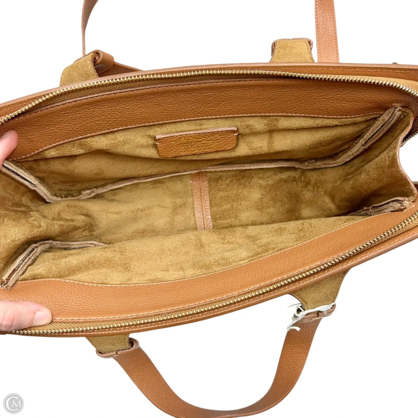 Handbag Leather By Lia Numa, Size: Medium