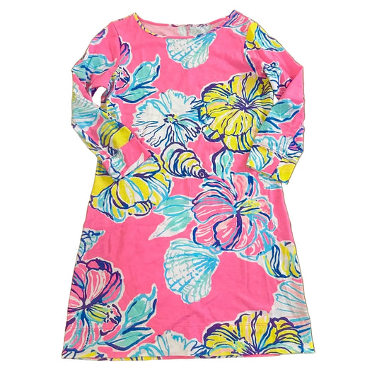 Dress Designer By Lilly Pulitzer In Pink & Yellow, Size: M