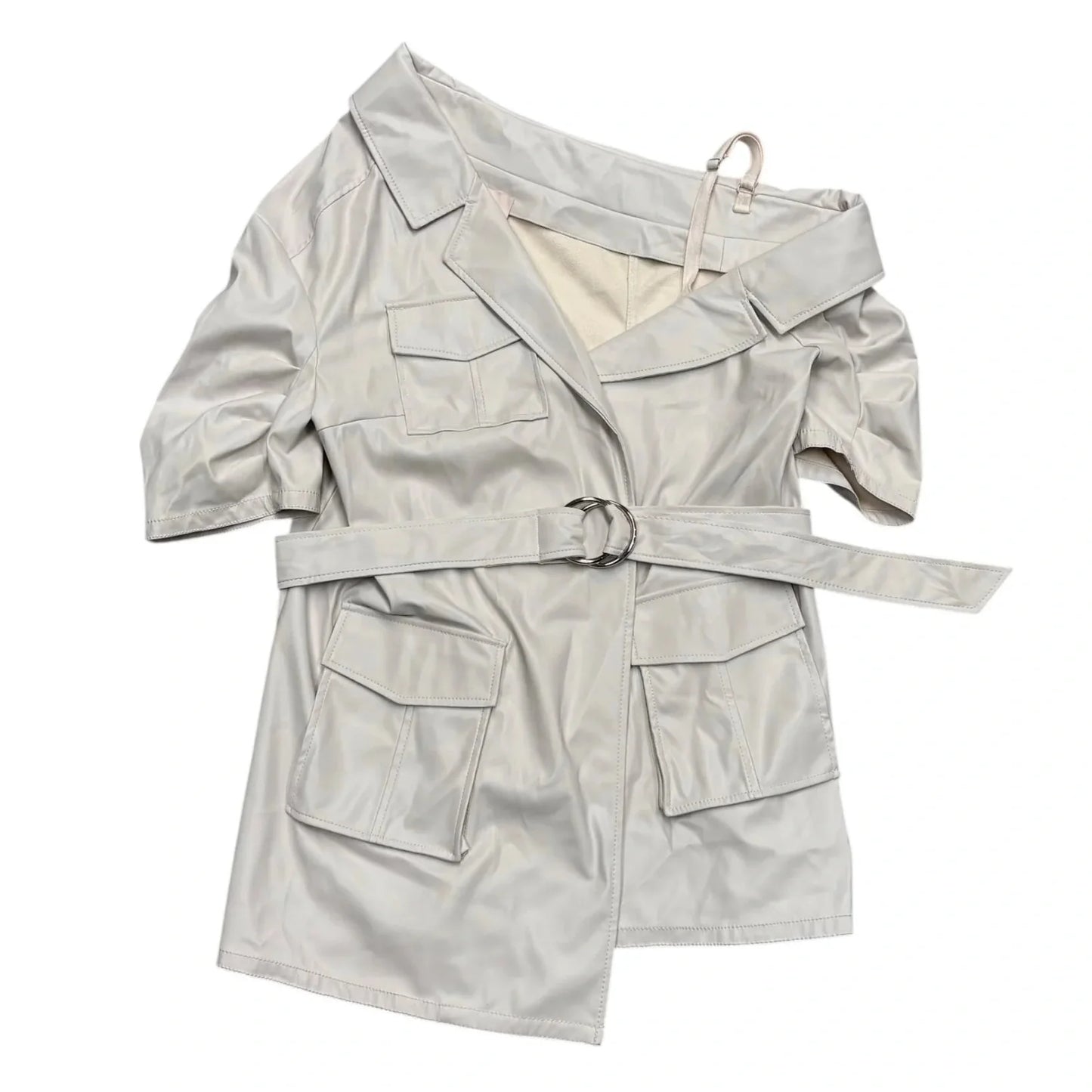 Tunic Short Sleeve By Cinq A Sept In Beige, Size: M