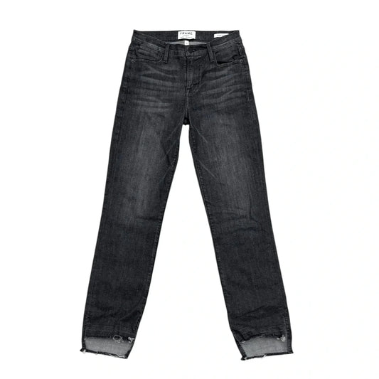 Jeans Straight By Frame In Blue Denim, Size: 0