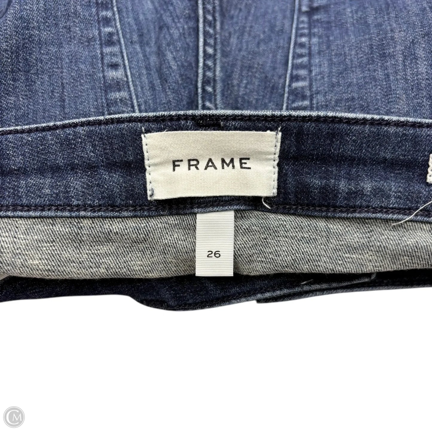 Jeans Boot Cut By Frame In Blue Denim, Size: 2