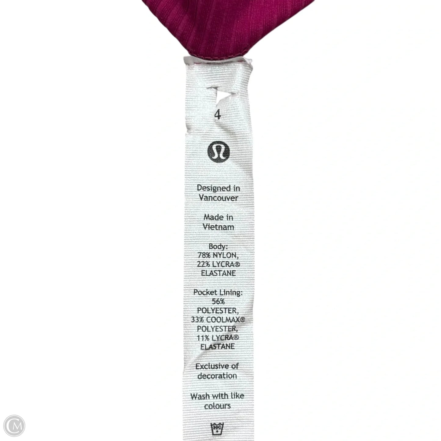 Athletic Leggings By Lululemon In Pink, Size: S