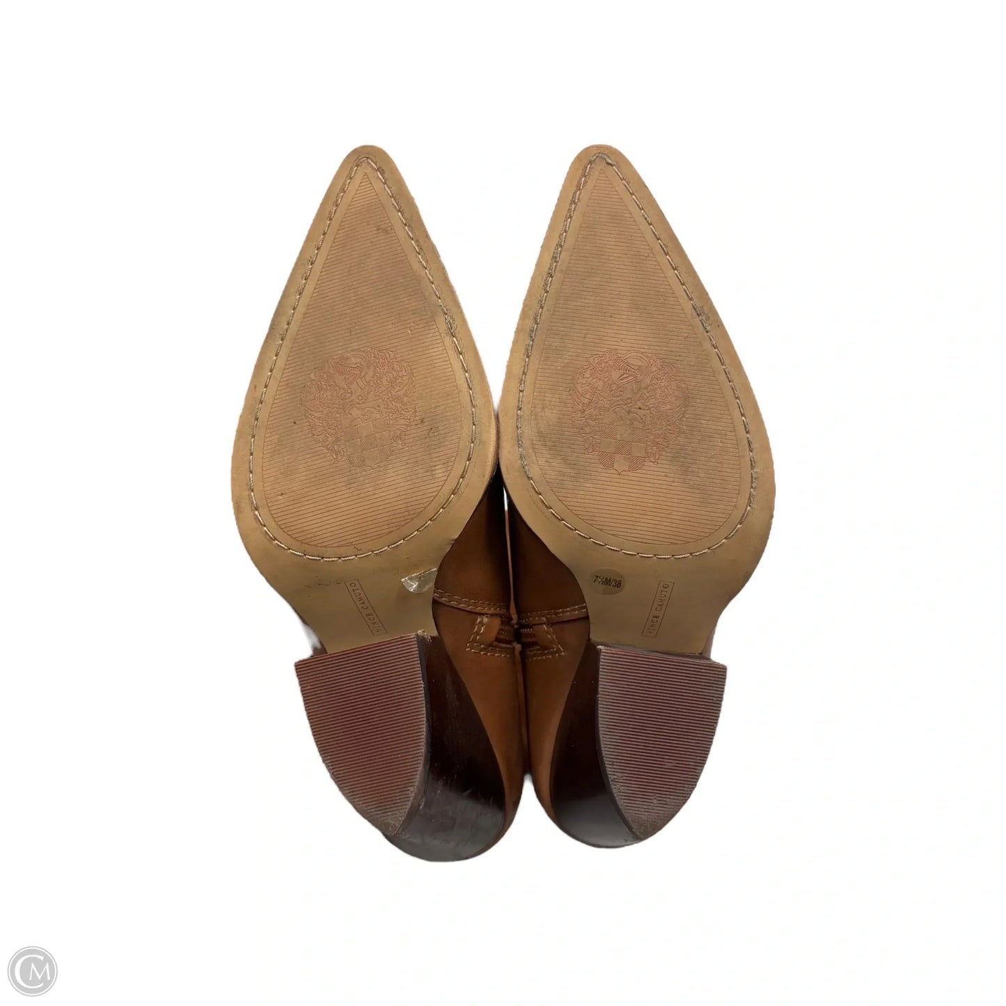 Boots Mid-calf Heels By Vince Camuto In Tan, Size: 7.5