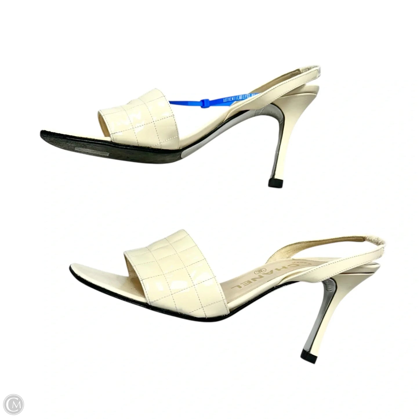 Shoes Luxury Designer By Chanel In Cream, Size: 6.5