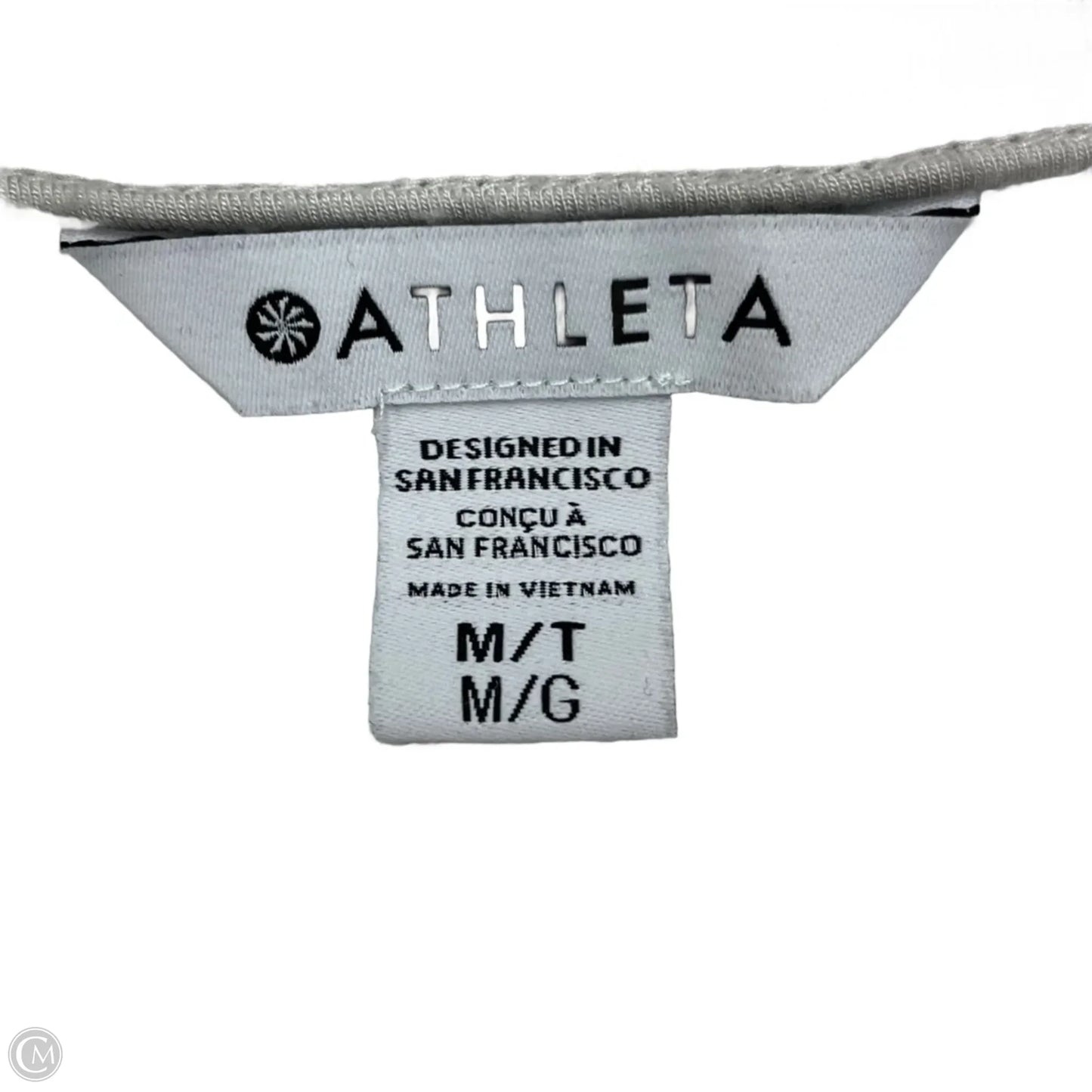 Athletic Sweatshirt Crewneck By Athleta In Cream, Size: M