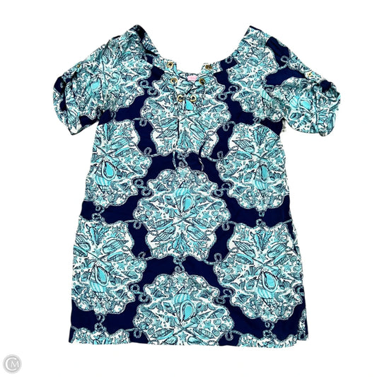 Dress Designer By Lilly Pulitzer In Blue & White, Size: Xl