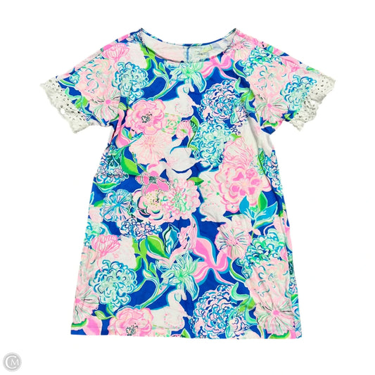 Dress Designer By Lilly Pulitzer In Blue & Pink, Size: Xl