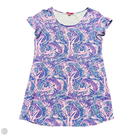 Dress Designer By Lilly Pulitzer In Blue & Pink, Size: Xl