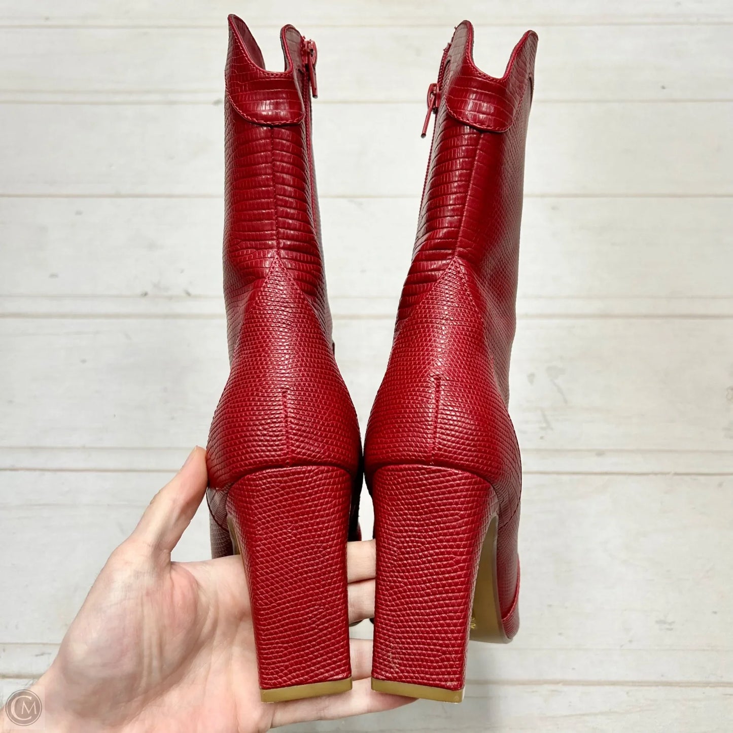 Boots Western By Chinese Laundry In Red, Size: 7