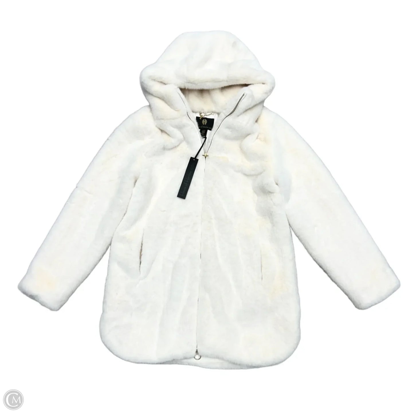 Coat Faux Fur & Sherpa By House Of Harlow In Cream, Size: M