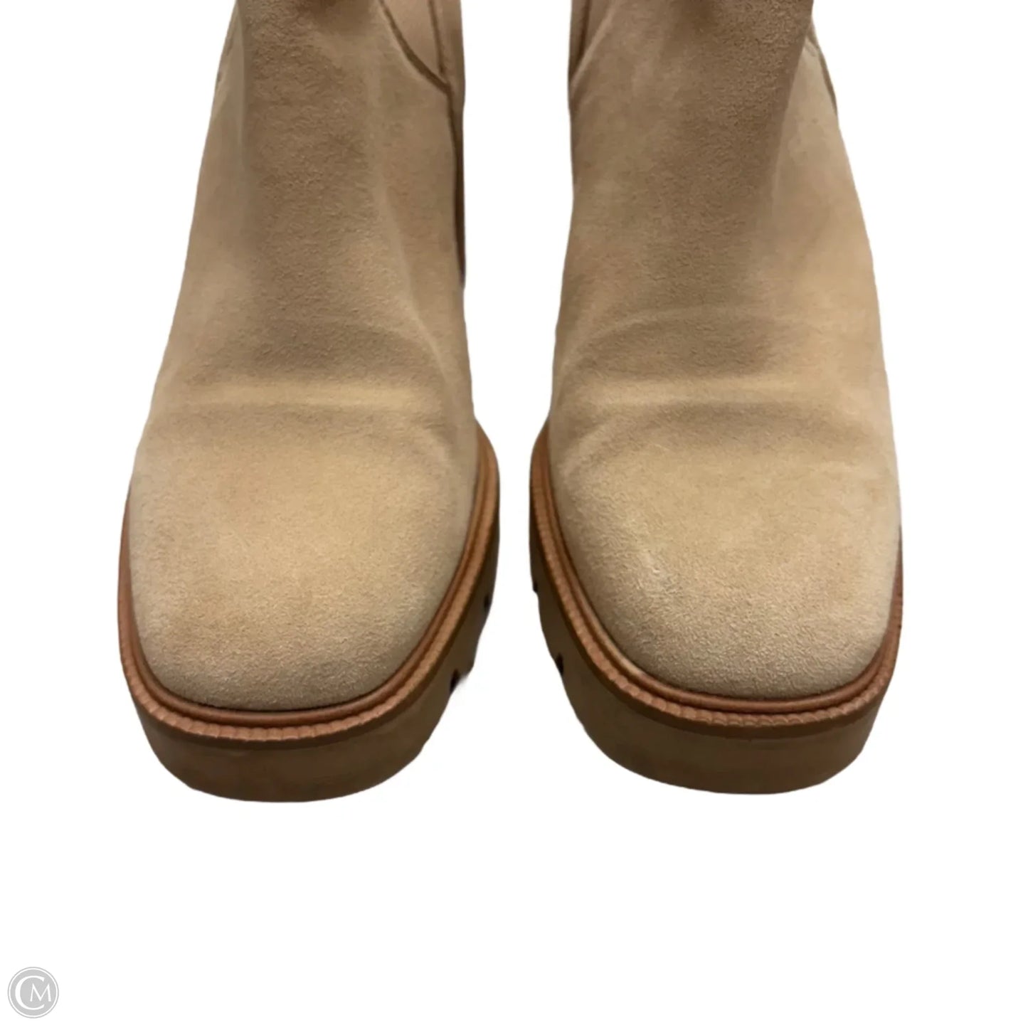 Boots Ankle Heels By Sam Edelman In Beige, Size: 9