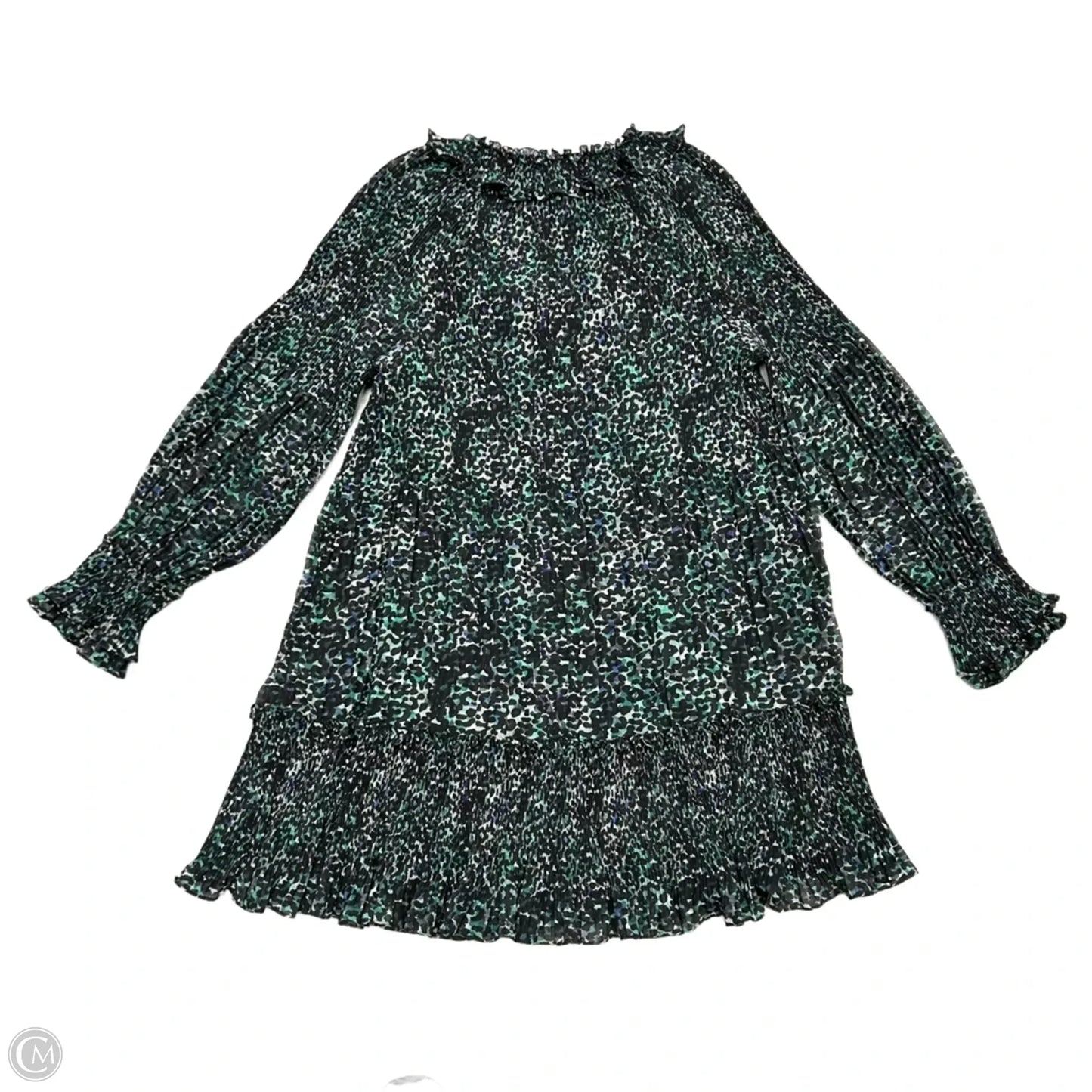 Dress Casual Short By Ungaro In Black & Green, Size: Xxl