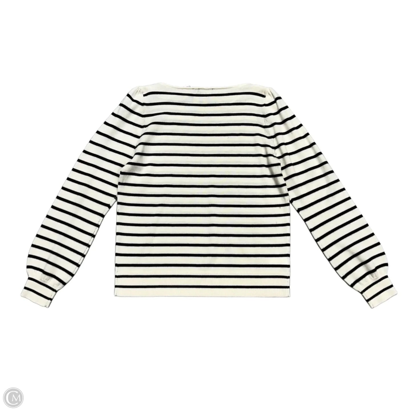 Sweater By Ann Taylor In Brown & Cream, Size: M