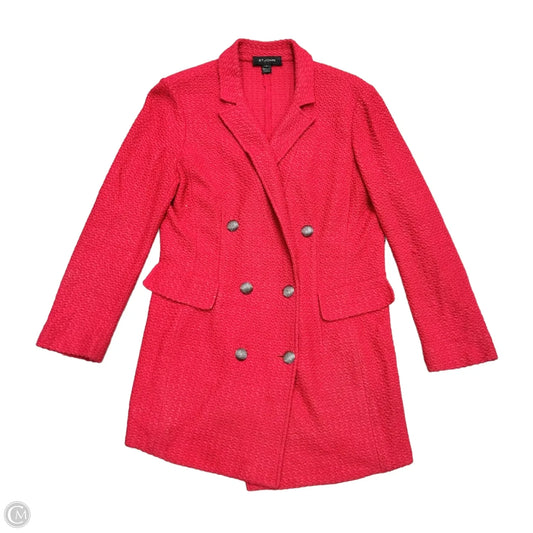 Blazer Luxury Designer By St John Collection In Red, Size: L