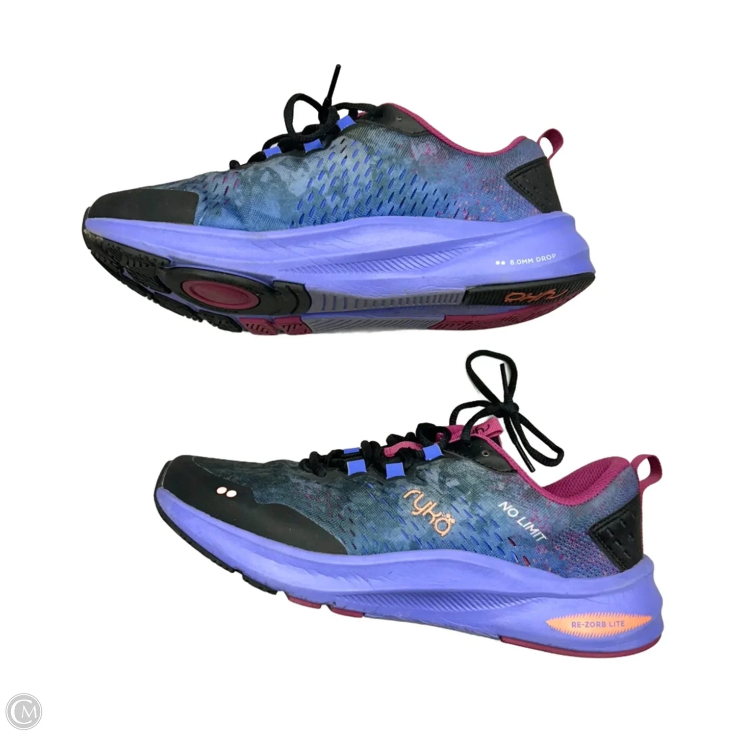 Shoes Athletic By Ryka In Black & Purple, Size: 9