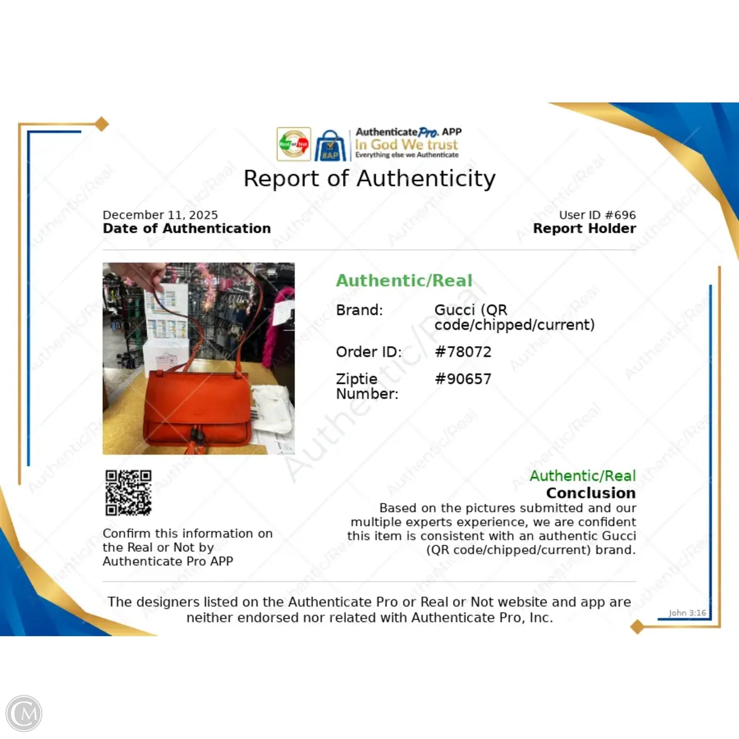 Crossbody Luxury Designer By Gucci, Size: Medium