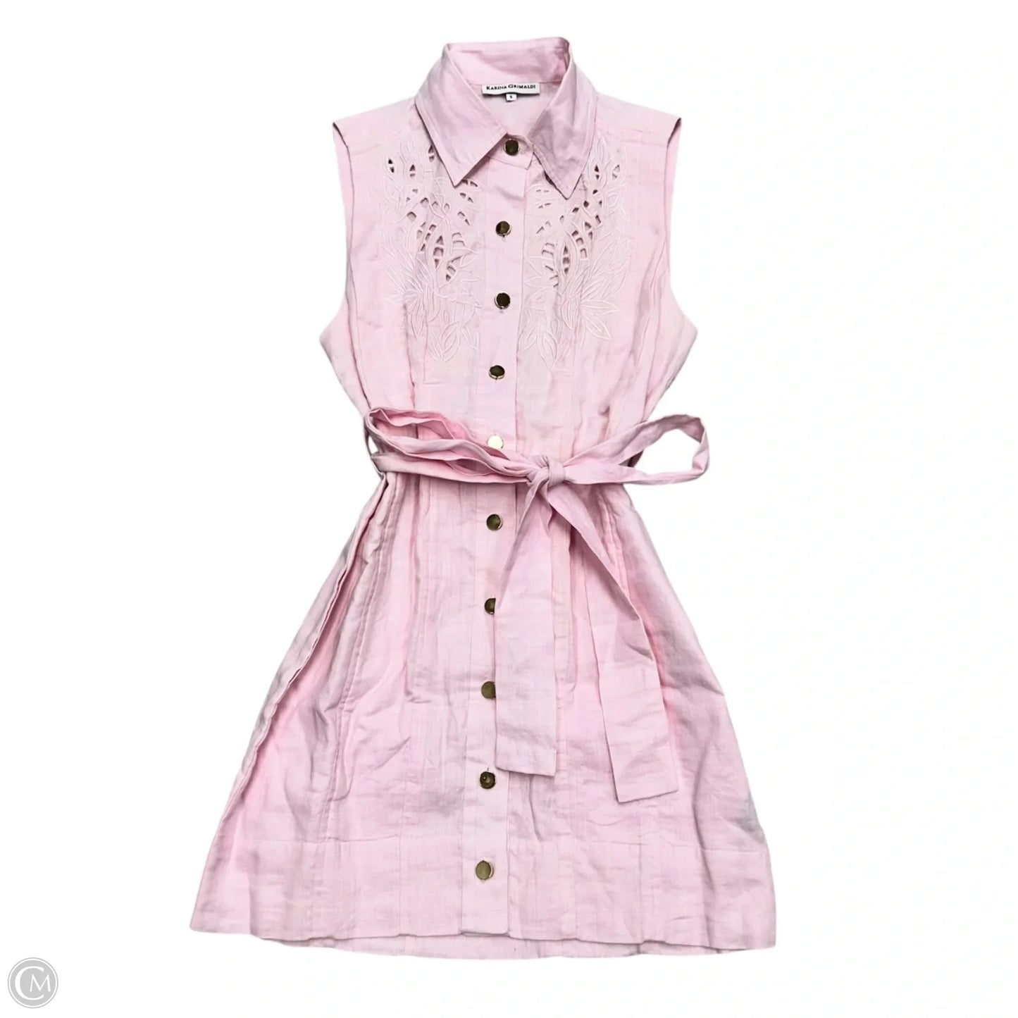 Dress Casual Short By Karina Grimaldi In Pink, Size: S