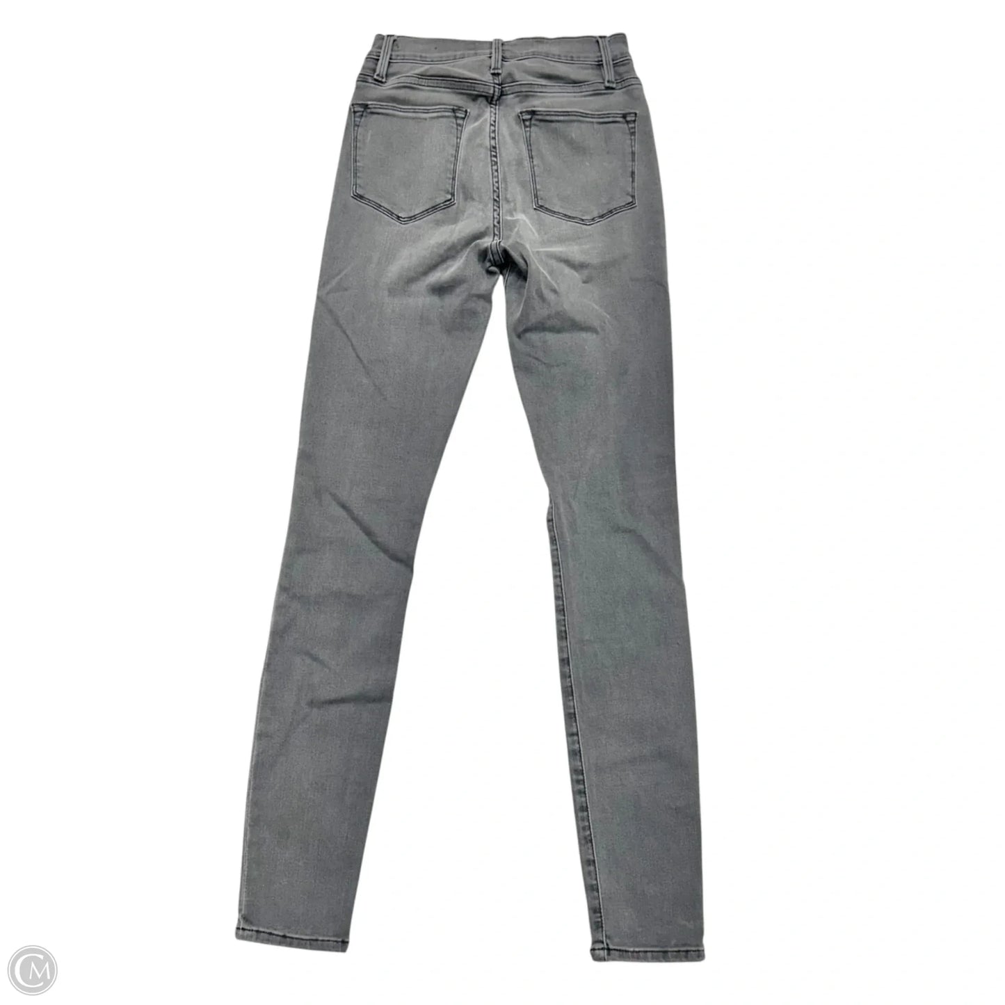 Jeans Skinny By Frame In Grey Denim, Size: 0