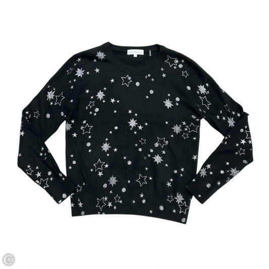 Sweater Cashmere By White And Warren In Black & Silver, Size: S
