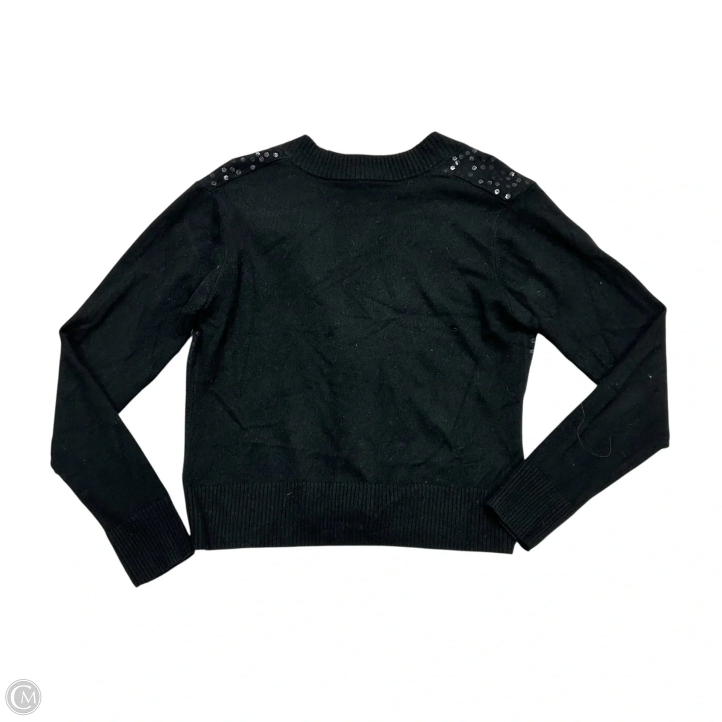 Sweater Cardigan Cashmere By Autumn Cashmere In Black, Size: M