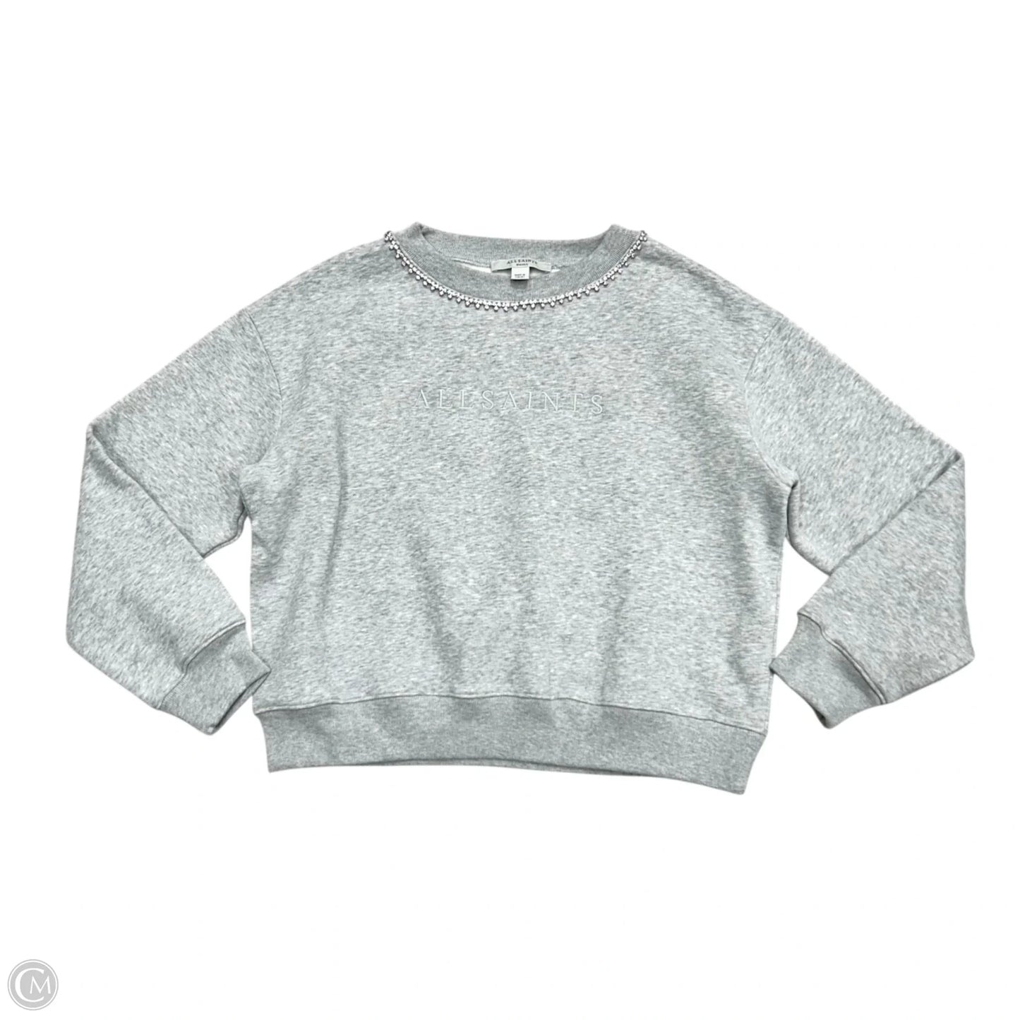 Sweatshirt Designer By All Saints In Grey, Size: S