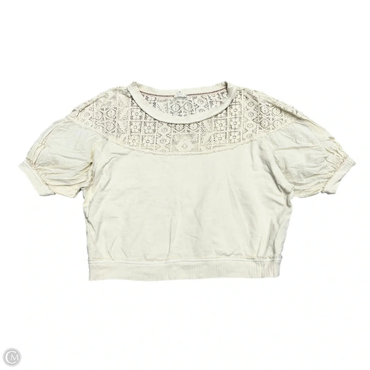 Top Short Sleeve By Pilcro In Cream, Size: S