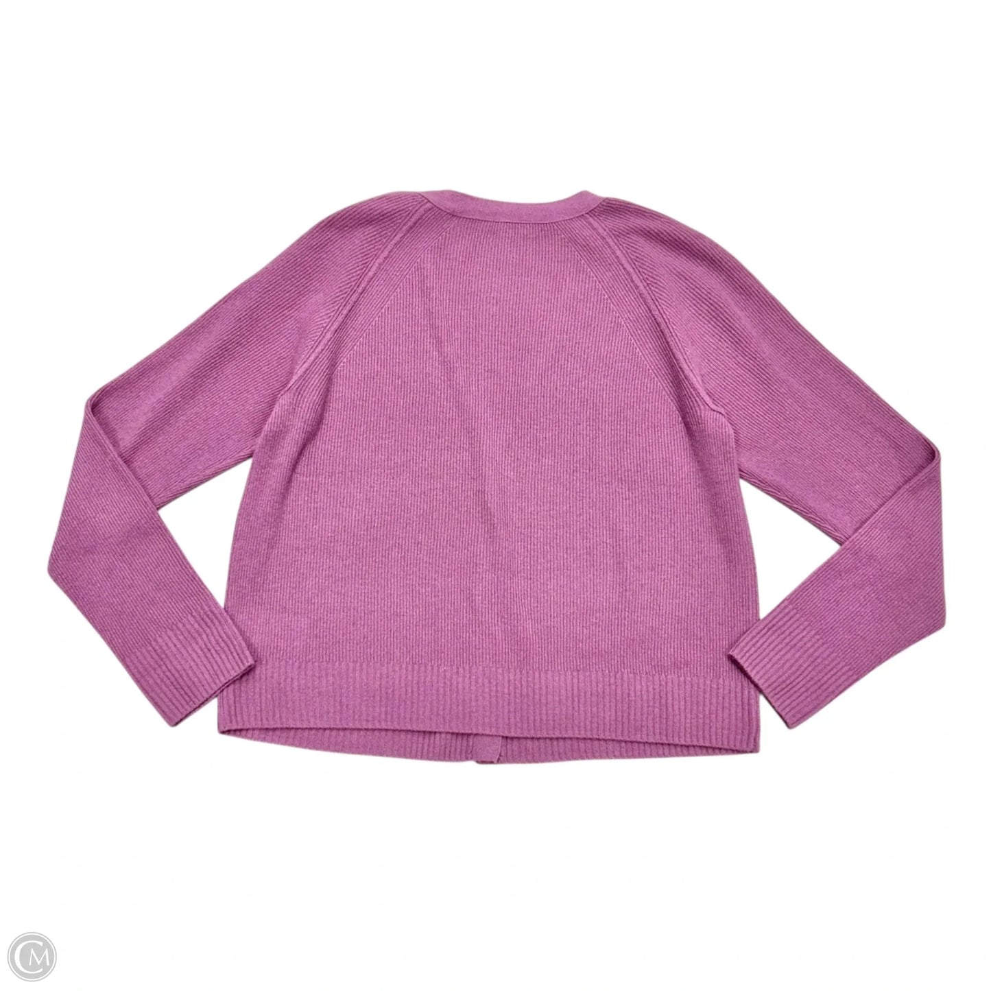 Sweater Cardigan Cashmere By Vince In Purple, Size: 1x