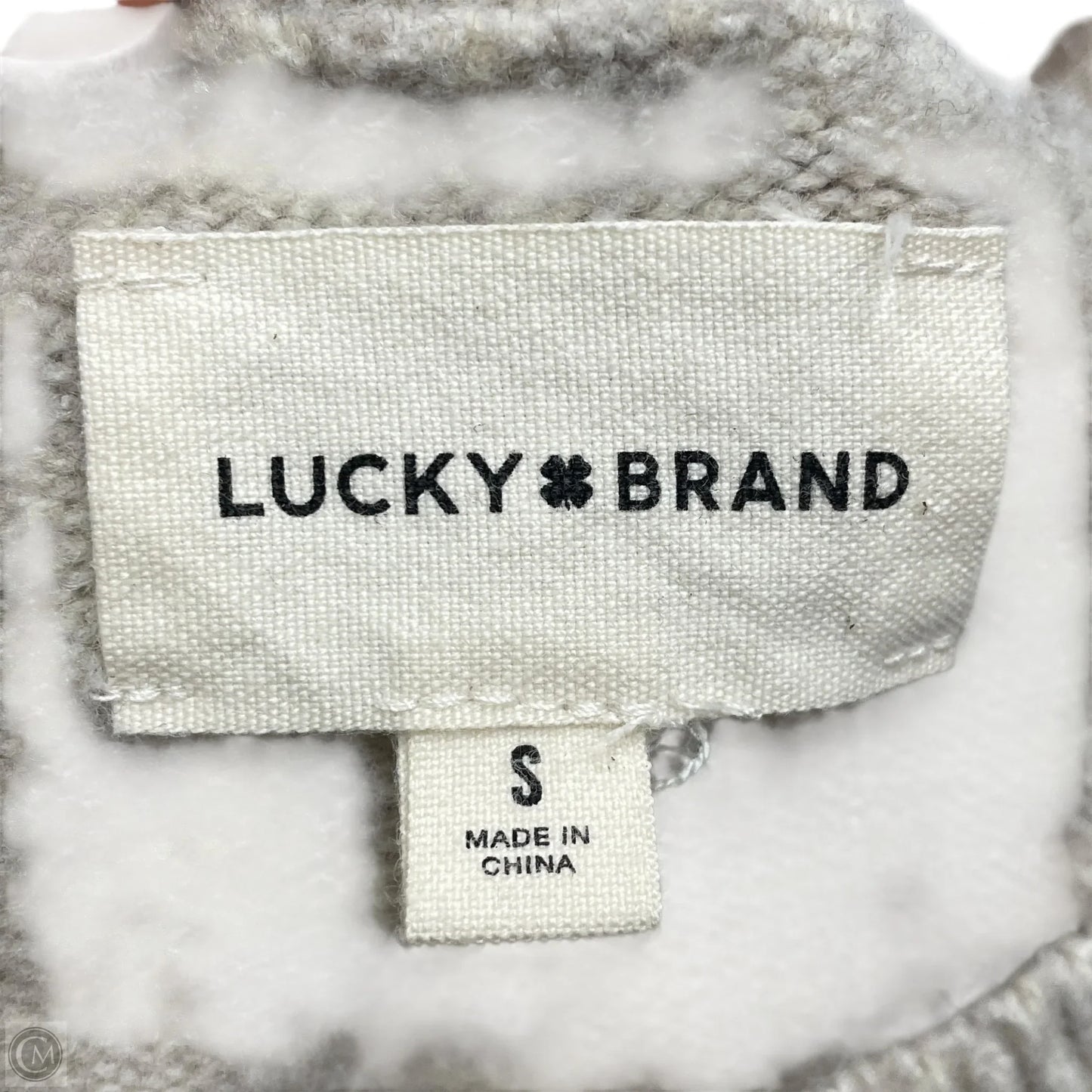 Sweater Cardigan By Lucky Brand In Beige, Size: S