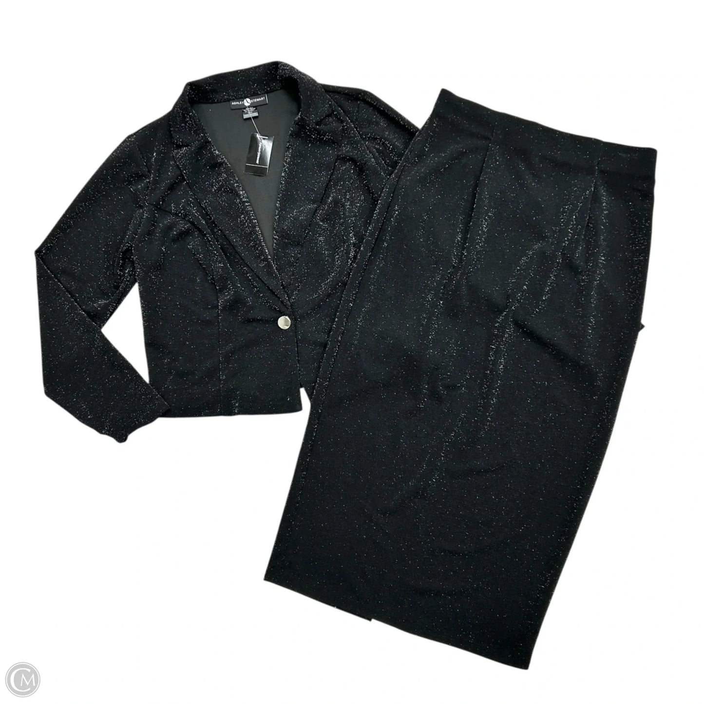 Skirt Set 2pc By Ashley Stewart In Black, Size: M