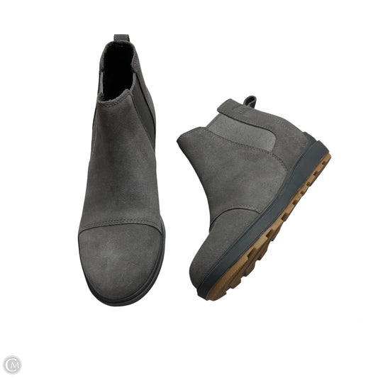 Boots Ankle Heels By Sorel In Grey, Size: 7.5