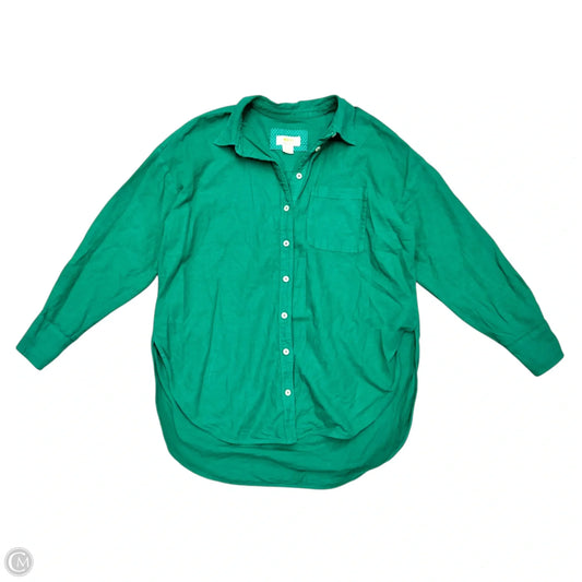 Top Long Sleeve By Maeve In Green, Size: Xs