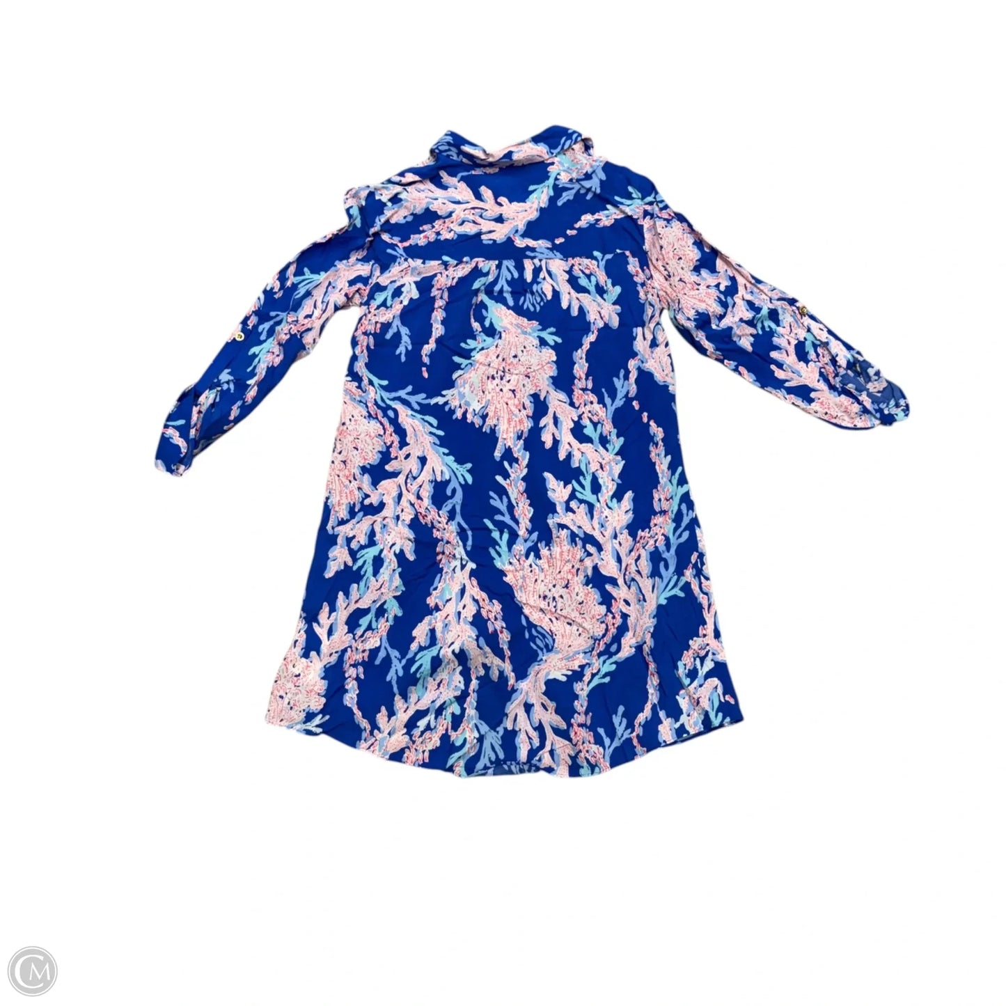 Top Long Sleeve Designer By Lilly Pulitzer In Blue Red & White, Size: Xs