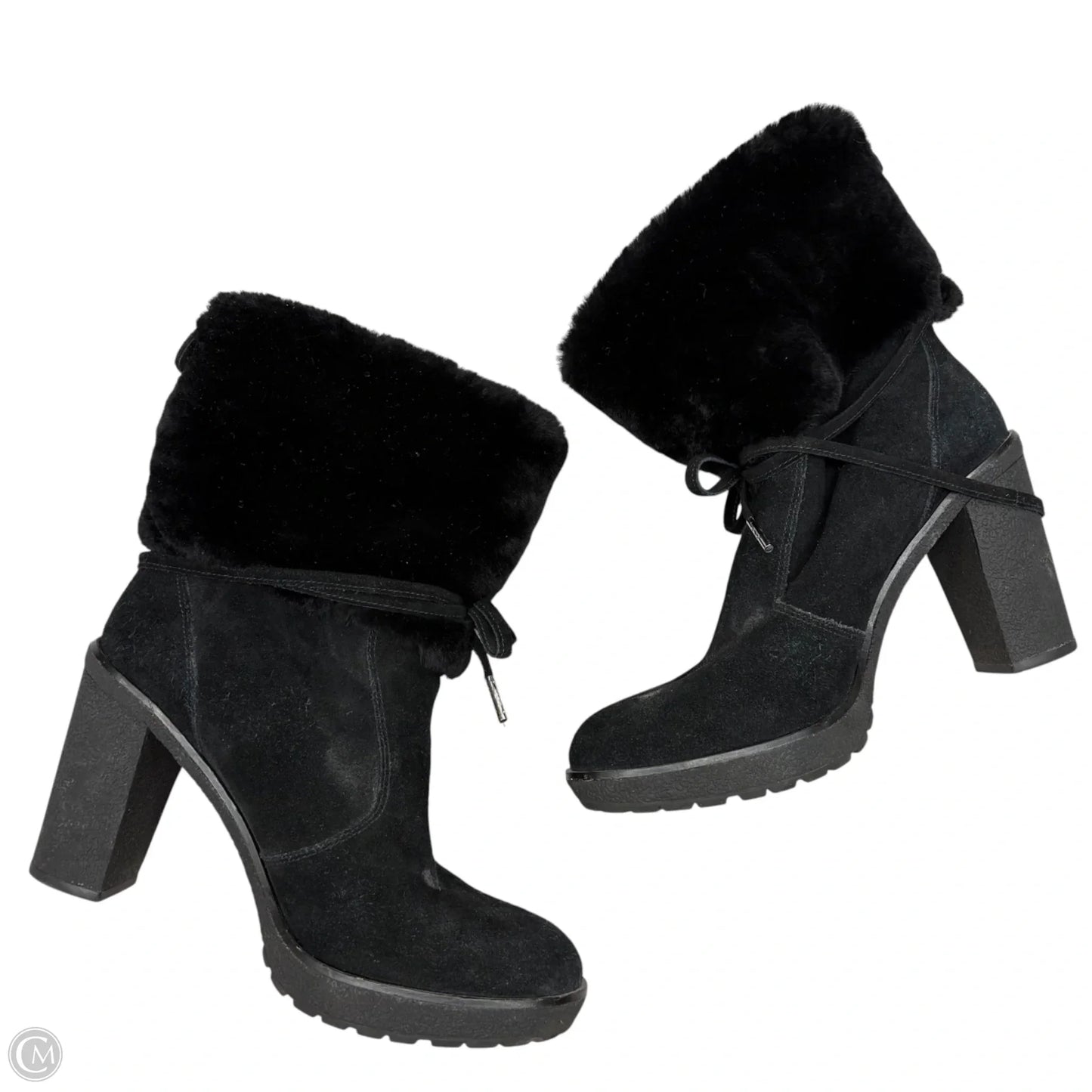 Boots Ankle Heels By Michael By Michael Kors In Black, Size: 9.5