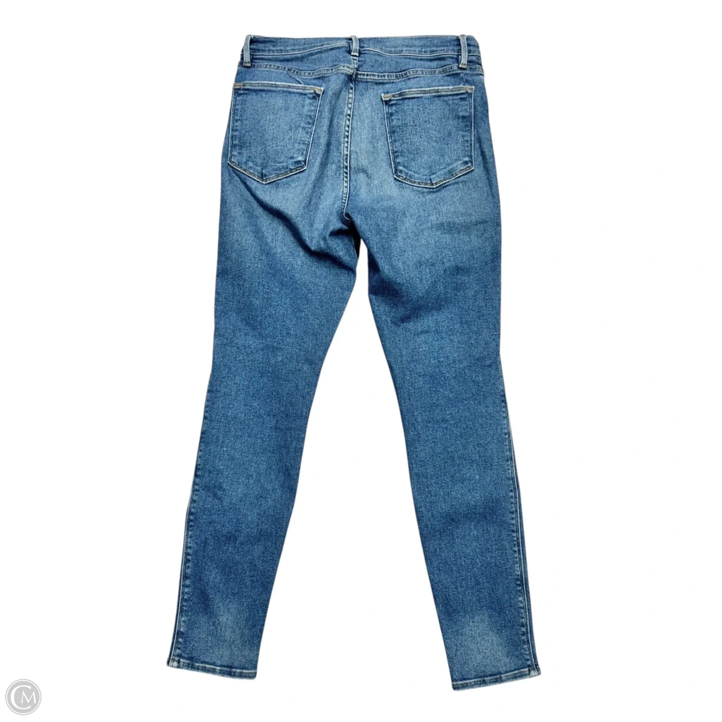 Jeans Skinny By Frame In Blue Denim, Size: 12