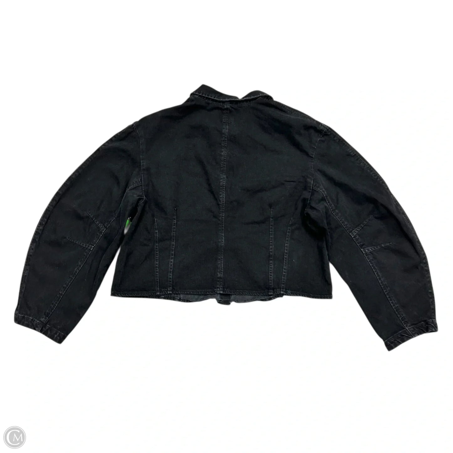Top Long Sleeve By Gap In Black Denim, Size: Xl