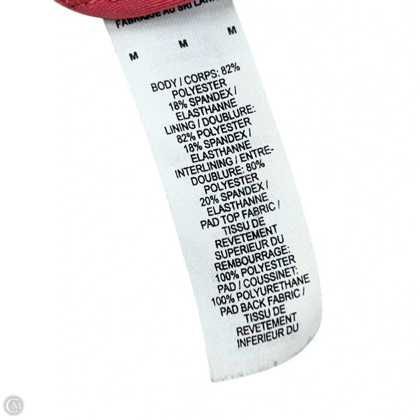 Athletic Bra By Nike Apparel In Pink, Size: M