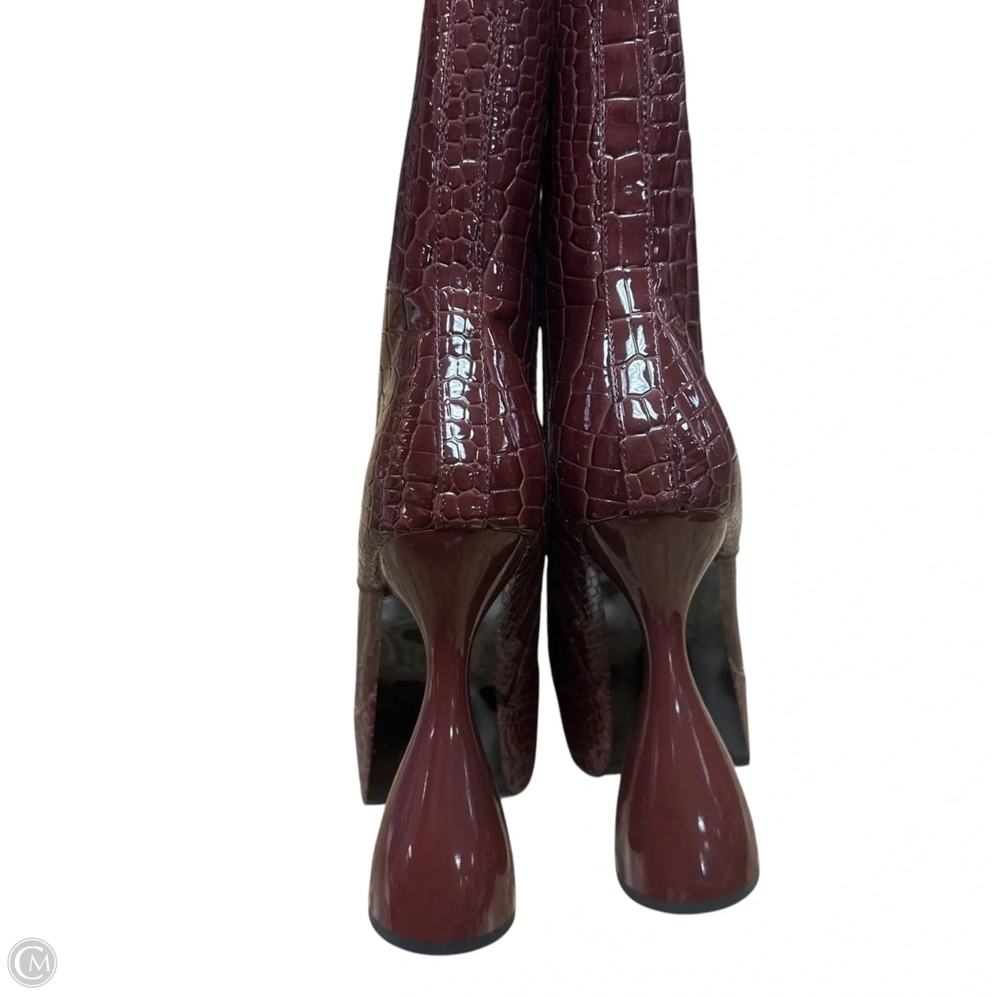 Boots Ankle Heels By Azalea Wang In Brown, Size: 9