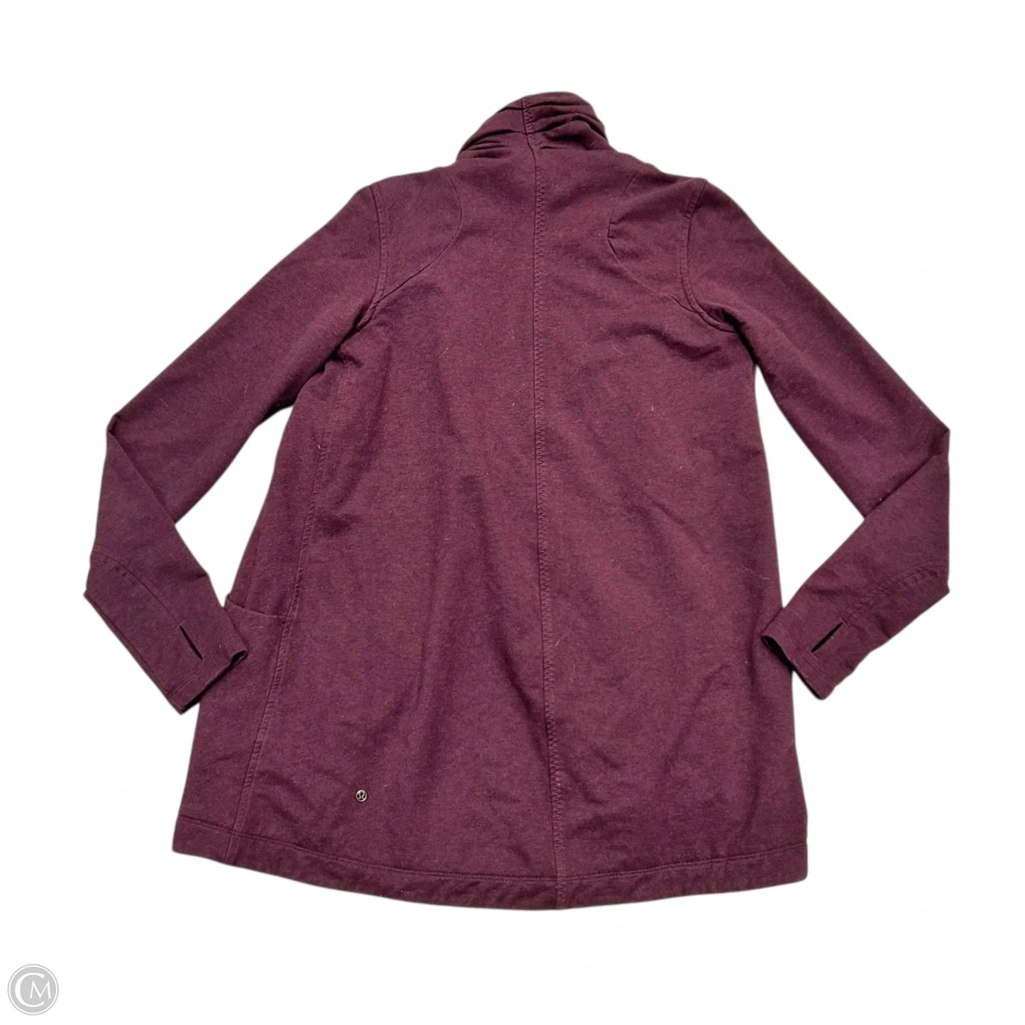 Athletic Jacket By Lululemon In Maroon, Size: S