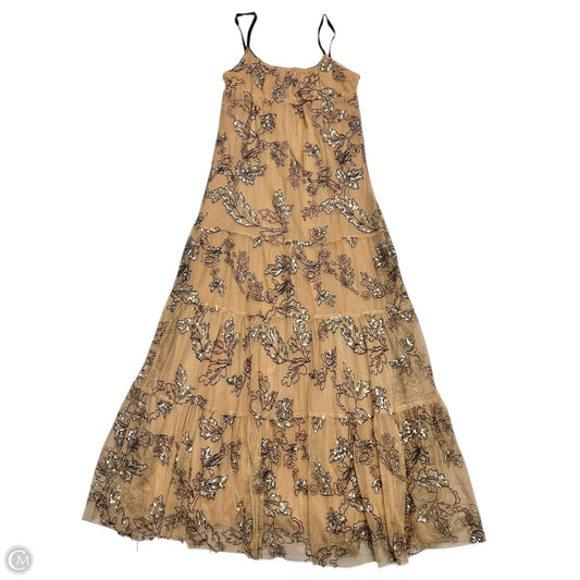 Dress Party Long By Anthropologie In Black & Brown, Size: Xs