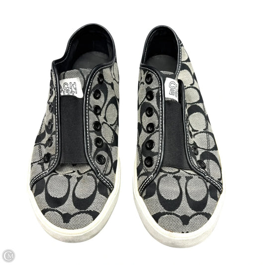 Shoes Designer By Coach In Black & Tan, Size: 6.5