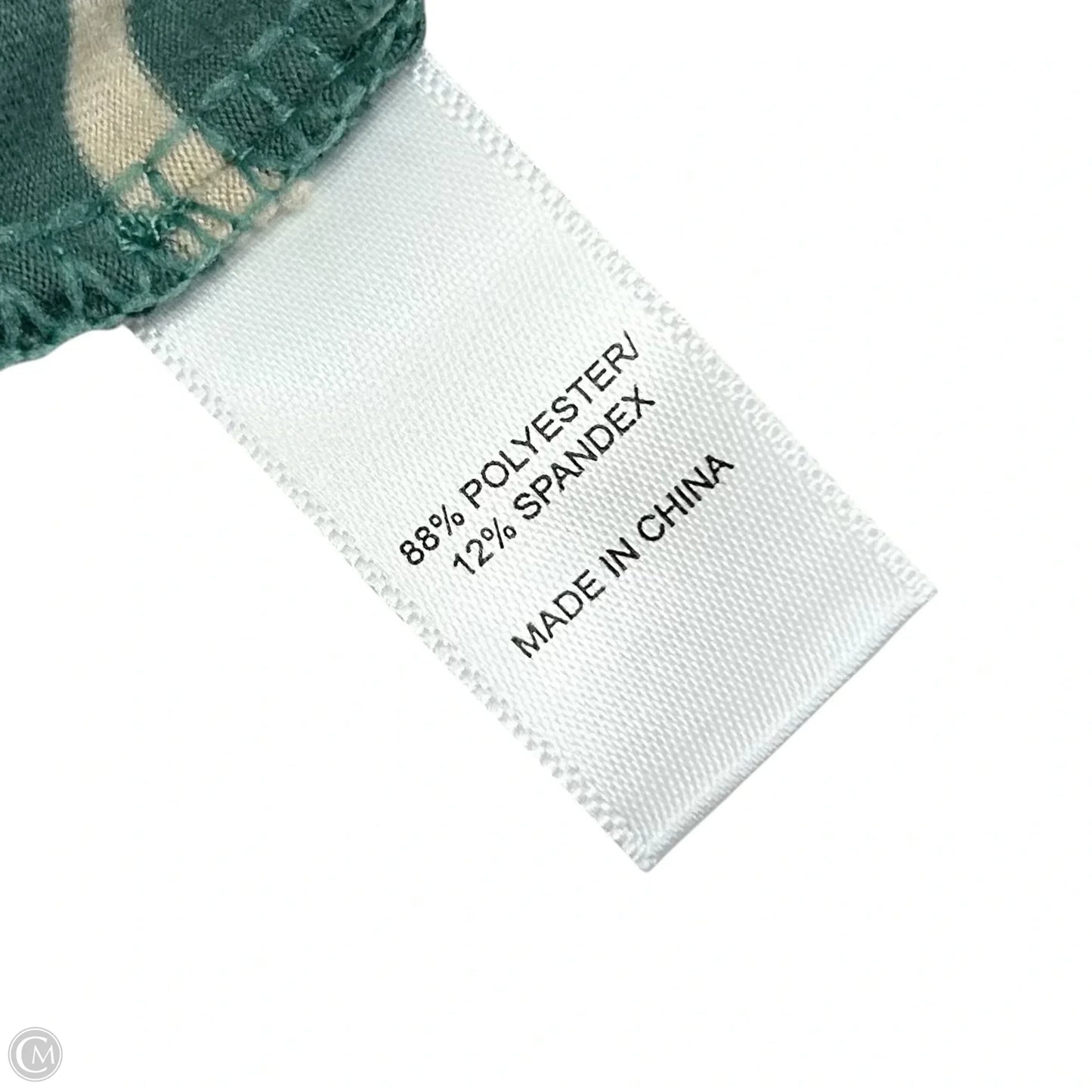 Jumpsuit By Cuddl Duds In Green & White, Size: M