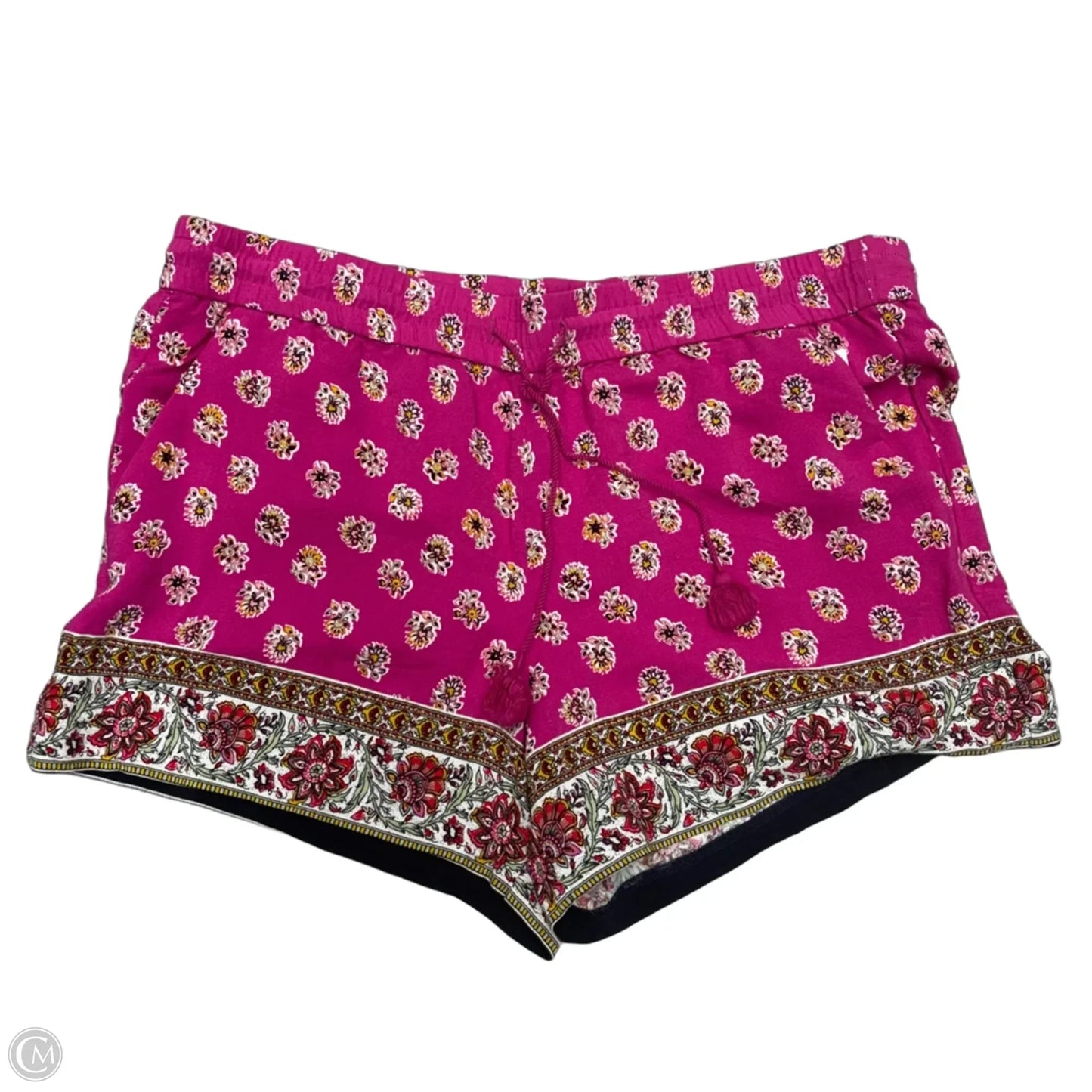 Shorts By Loft In Pink & Yellow, Size: L