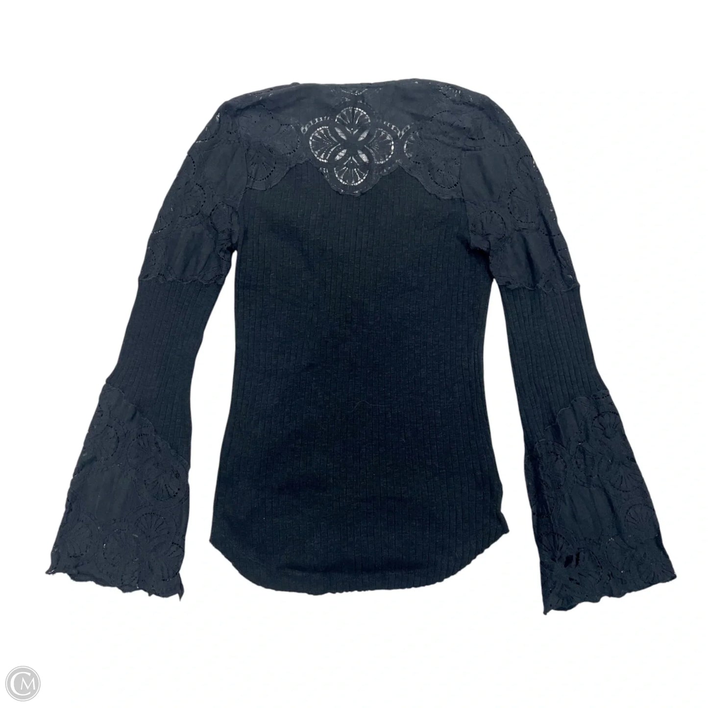 Top Long Sleeve By Free People In Black, Size: L
