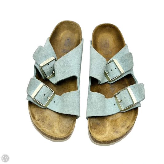 Sandals Flats By Birkenstock In Blue, Size: 6