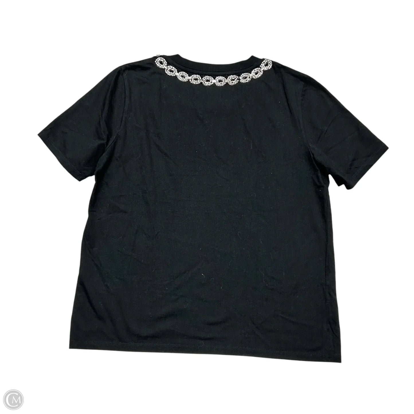 Top Short Sleeve Designer By Sandro In Black, Size: S