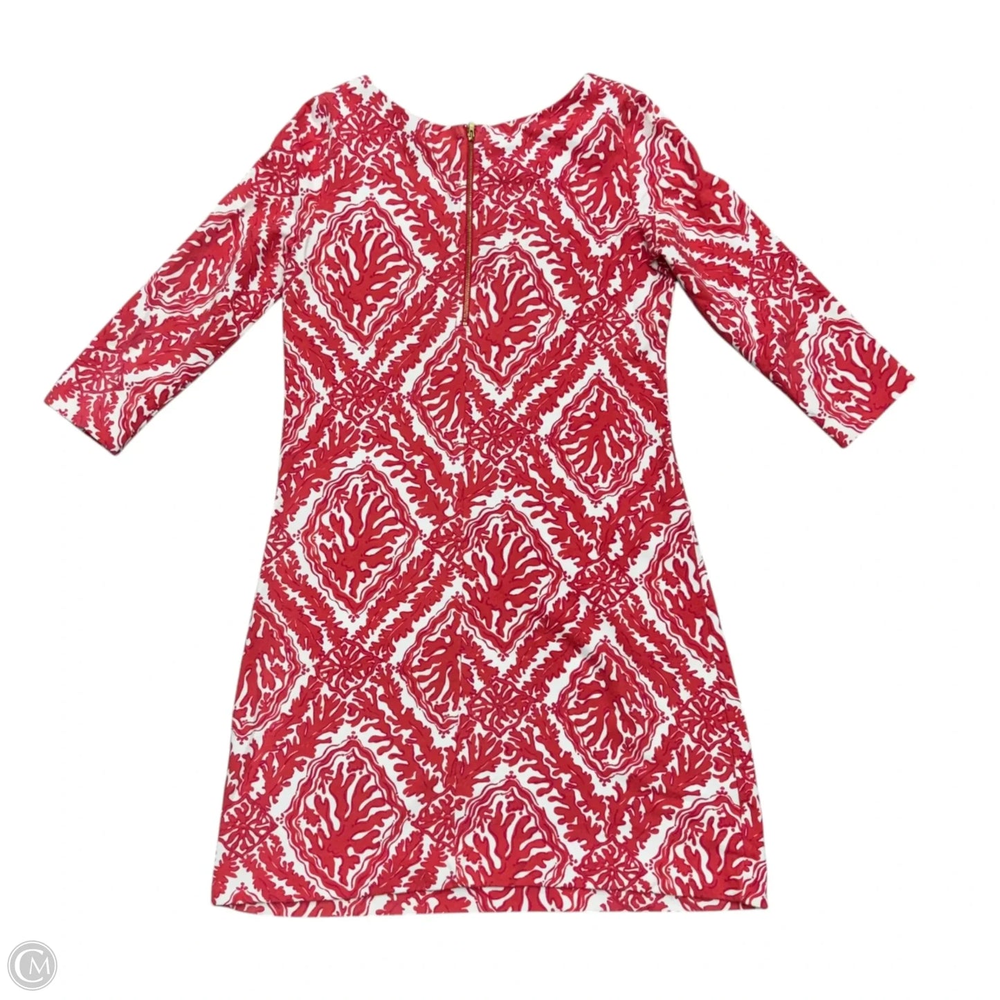 Dress Designer By Lilly Pulitzer In Red & White, Size: S